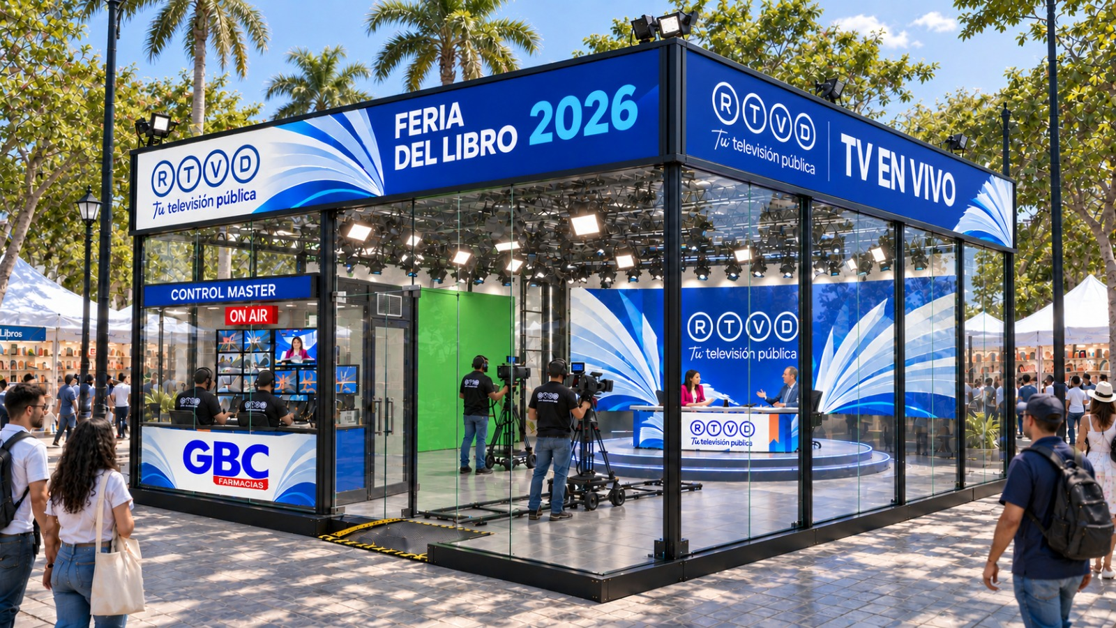Stand de RTVD Canal 4 en la Feria del Libro 2026